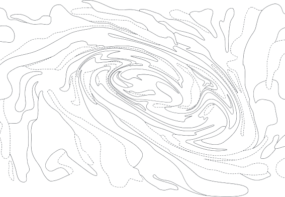 Topographical Map - White background